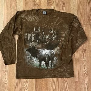 Vintage back to earth men’s long sleeve (elk)